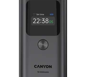 CANYON power bank OnPower 130 TFT 10000 mAh PD30W Dark Grey - Strmec, Sveta Nedelja