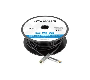 Lanberg CA-HDMI-20FB-0200-BK optical cable HDMI M/M 20m v2.0 4K AOC - Strmec, Sveta Nedelja