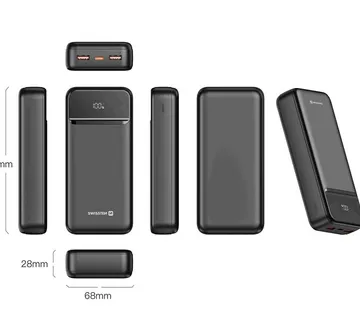 Dodatna baterija - Power Bank SWISSTEN 20000mAh, max 22,50W, USB-C, 2xUSB-A - 03130030 - Strmec, Sveta Nedelja