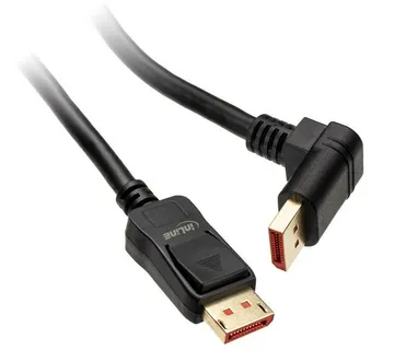 InLine 8K (UHD-2) DisplayPort Kabel, nach unten gewinkelt, black - 3m 17153U - Strmec, Sveta Nedelja