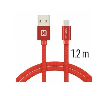 SWISSTEN kabel USB/USB-C, platneni, 3A, 1.2m, crveni - Strmec, Sveta Nedelja