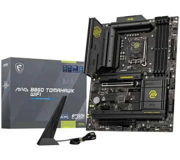 MSI MAG B860 TOMAHAWK WIFI, ATX, LGA 1851, 4x DDR5 Dual Channel DDR5 up to 9200(OC)MHz, 2x PCIe x16 slot, 3x M.2 slot, 4x USB 2.0, 4x USB 10Gbps, 1x USB 10Gbps Type-C, 1x USB 40Gbps Type-C, HDMI, DP, - Strmec, Sveta Nedelja