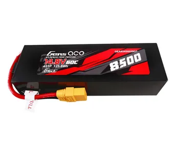 Gens ace G-Tech 8500mAh 14.8V 60C 4S1P Lipo Battery Pack PC Material Case with XT90 plug - Strmec, Sveta Nedelja