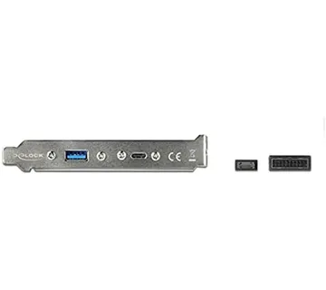 DeLOCK slot bracket with 1x USB Type-C and 1x USB Type-A port, adapter (black, 50cm) - Strmec, Sveta Nedelja