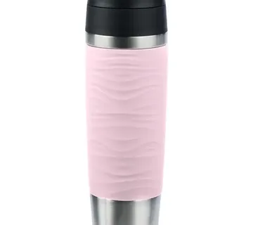Emsa TRAVEL MUG Waves Grande thermal mug (light pink/stainless steel, 0.5 liters) - Strmec, Sveta Nedelja