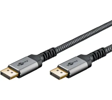 Goobay Plus DisplayPort 1.4 cable, 8K @ 60Hz (gray, 5 meters) - Strmec, Sveta Nedelja