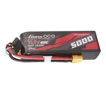 Gens ace G-Tech 5000mAh 11.1V 60C 3S1P Lipo With XT60 Plug - Strmec, Sveta Nedelja