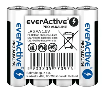 Alkaline batteries everActive Pro Alkaline LR6 AA - 4 pieces - Strmec, Sveta Nedelja