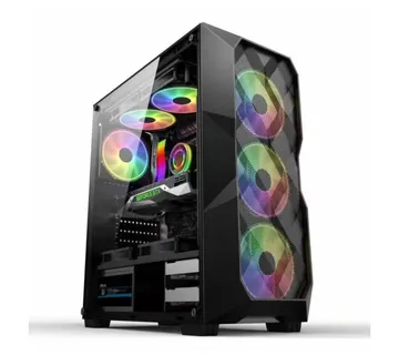 NaviaTec Raptor Gaming case with 4x RGB Fans, Tempered Glass Side, Mesh front panel - Strmec, Sveta Nedelja