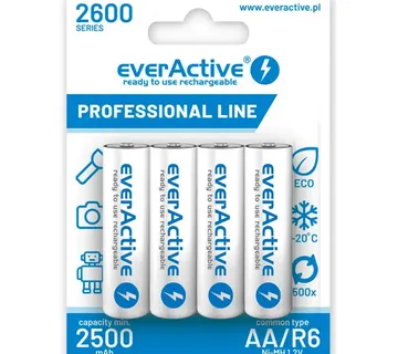 Rechargeable batteries everActive Ni-MH R6 AA 2600 mAh Professional Line - Strmec, Sveta Nedelja