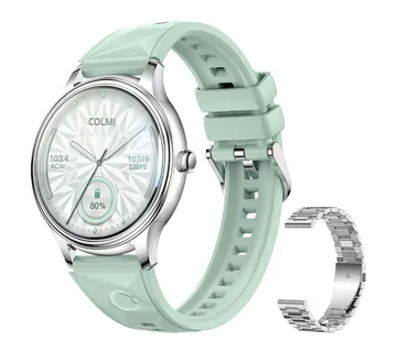 COLMI L28 Smart Watch (Silver-green + silver steel strap) - Strmec, Sveta Nedelja