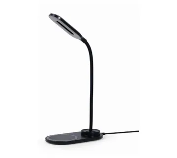 Gembird Desk lamp with wireless charger, black - Strmec, Sveta Nedelja