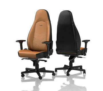 Noblechairs ICON Gaming Stolica - konjak/crna, prava koža NBL-ICN-RL-CBK - Strmec, Sveta Nedelja