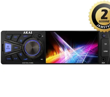 AKAI auto radio, FM, AM, 4" TFT, BT, HandsFree, SD, USB, 4x25W, ISO CA015A-4108S - 05160022 - Strmec, Sveta Nedelja