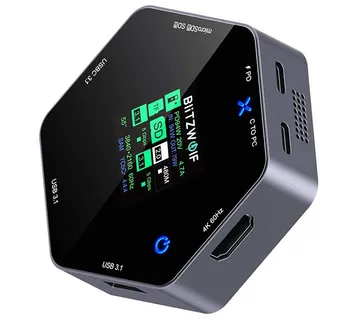 Blitzwolf 8in1 docking station BW-TH16 USB 100W LCD Smart Display - Strmec, Sveta Nedelja