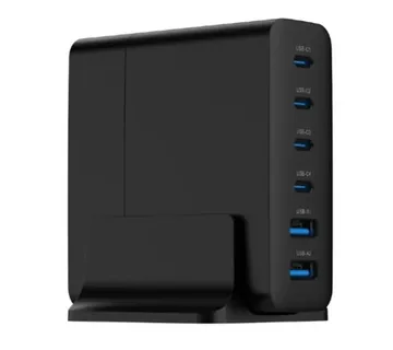 Gembird 6-port 75W GaN USB fast charger, black - Strmec, Sveta Nedelja