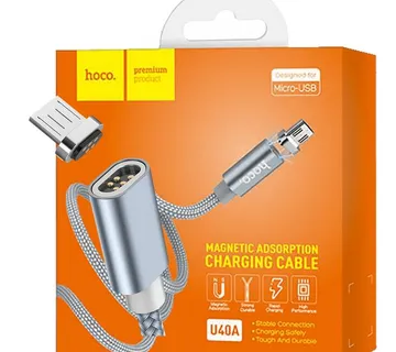 hoco. USB kabel za smartphone, metal magnetic, micro USB, 2.0 A - U40A Magnetic microUSB - Strmec, Sveta Nedelja