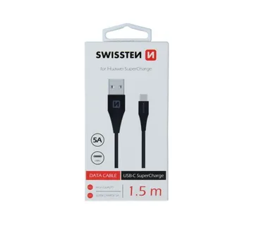 SWISSTEN kabel USB/USB-C, 5A, super fast, 1.5m, crni - Strmec, Sveta Nedelja