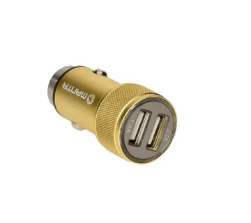 MANTA punjač za auto, aluminijski, 2xUSB, zlatni USC9003 - 03050040 - Strmec, Sveta Nedelja