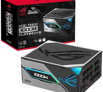 Asus ROG THOR 1000W Platinum III E (black, 1x 12 pin high power GPU, 4x PCIe, cable management, 1000 watts) - Strmec, Sveta Nedelja