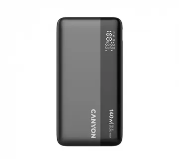 CANYON Power Bank PB-240, 25000mAh PD140W display power bank,Size160.0x82x27 mm Weight 508+-10g, Dark Grey - Strmec, Sveta Nedelja