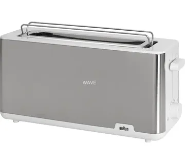 Braun Household Long Slot Toaster PurShine HT 1610 WH (stainless steel/white, 1,030 watts, for 2 slices of toast) - Strmec, Sveta Nedelja