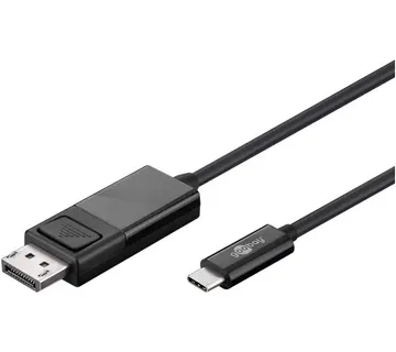 goobay USB adapter cable, USB-C connector > DisplayPort connector (black, 1.2 meters, 4K 60Hz) - Strmec, Sveta Nedelja