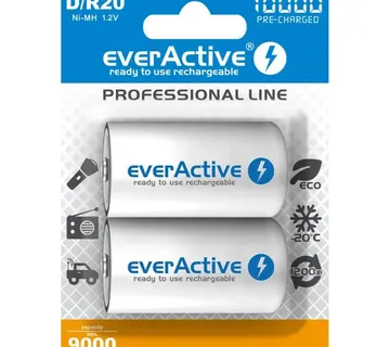 Rechargeable Batteries everActive R20/D Ni-MH 10000 mAh ready to use - Strmec, Sveta Nedelja