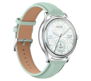 COLMI L28 Smart Watch (Silver-green + green leather strap) - Strmec, Sveta Nedelja