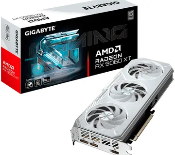 GIGABYTE Video Card AMD Radeon RX 9060 XT GAMING OC ICE 16G (16GB GDDR6/128bit, PCI-E 5.0, 1x 8Pin Power connector, Recommended PSU 450W, 2xDP, 1x HDMI, Retail) - Strmec, Sveta Nedelja