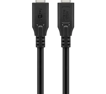 Goobay USB4 Gen 3x2 cable, USB-C plug > USB-C plug, 40Gbit/s (black, 2 meters, PD, charging with up to 100 watts) - Strmec, Sveta Nedelja