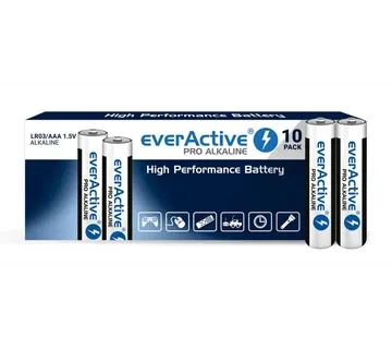 Alkaline batteries everActive Pro Alkaline LR03 AAA - shrink pack - 10 pieces - Strmec, Sveta Nedelja