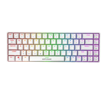 Fifine GK1W mechancial keyboard, 65% RGB (white) - Strmec, Sveta Nedelja