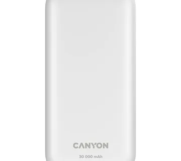 CANYON PB - 301, Power bank 30000mAh Li-poly battery, Input Micro: DC5V/2A, 9V/2A Input Type c PD : DC5V/3A, 9V/2A, Output Type C PD:5V/3A,9V/2.2A,12V/1.5AOutput USB A1+USBA 2 : 5V3A,5V/4.5A,4.5V/5A, - Strmec, Sveta Nedelja