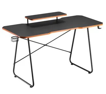 NanoRS Gaming Desk with Monitor Shelf, 50kg max, Height 850mm, Black, RS170 - Strmec, Sveta Nedelja