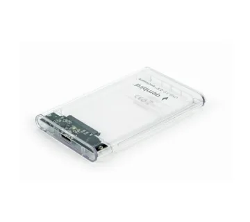Gembird USB 3.0 2.5'' enclosure, for 9.5 mm drive, transparent plastic - Strmec, Sveta Nedelja