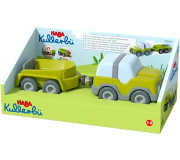 HABA Kullbü - Off-road vehicle with trailer, toy vehicle (anthracite/white) - Strmec, Sveta Nedelja