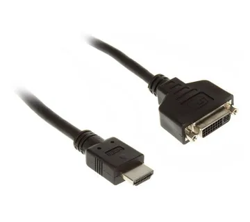 InLine HDMI zu DVI Buchse Adapter Kabel High Speed, black - 0,2m 17670I - Strmec, Sveta Nedelja