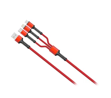 Moye Connect 3 In 1 Usb Data Cable Red - Strmec, Sveta Nedelja