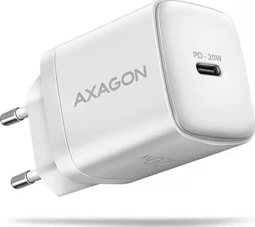 AXAGON ACU-PD20W wall charger 1x QC3.0/AFC/FCP/PD type-C, 20W, white-ACU-PD20W - Strmec, Sveta Nedelja