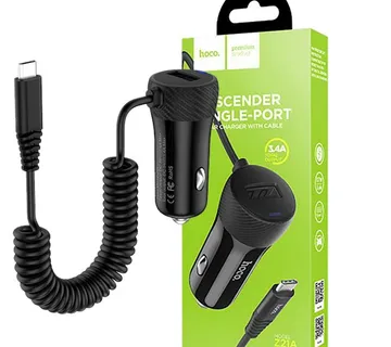 hoco. Auto punjač sa micro USB kabelom, 1 x USB, 2.4 A max. - Z21A Ascender single USB - Strmec, Sveta Nedelja