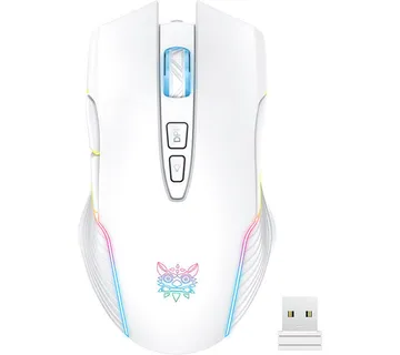 Onikuma CW905 White Wireless Gaming Mouse - Strmec, Sveta Nedelja
