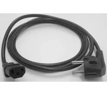 Goobay Netzkabel myth abgewinkeltem Schutzkontakt, cable black, 5 Meter - Strmec, Sveta Nedelja