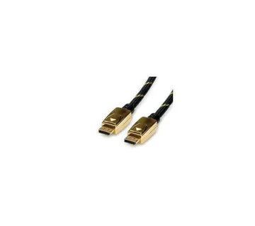 Roline GOLD DisplayPort kabel v1.4, DP-DP M/M, 3.0m, crno/zlatni - Strmec, Sveta Nedelja