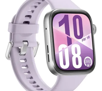 Huawei Watch Fit 4 (Seiya-B19F), smartwatch silver, purple fluoroelastomer strap - Strmec, Sveta Nedelja
