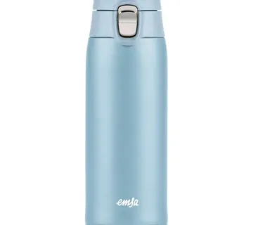 Emsa TRAVEL MUG light thermal mug (light blue, 0.4 liters, flip lid) - Strmec, Sveta Nedelja