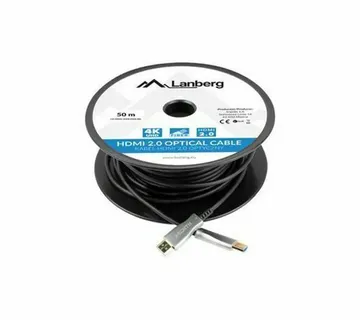 Lanberg CA-HDMI-20FB-0500-BK optical cable HDMI M/M 50m v2.0 4K AOC - Strmec, Sveta Nedelja