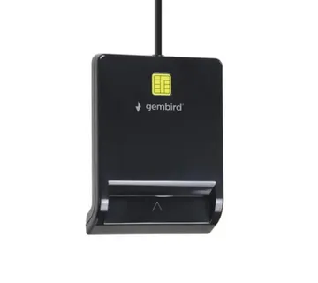 Gembird USB smart card reader, black - Strmec, Sveta Nedelja