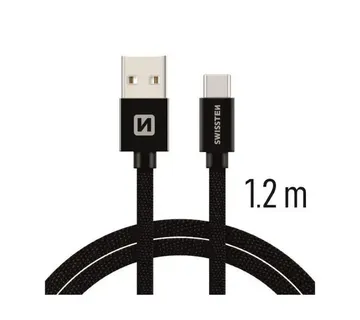 SWISSTEN kabel USB/USB-C, platneni, 3A, 1.2m, crni - Strmec, Sveta Nedelja