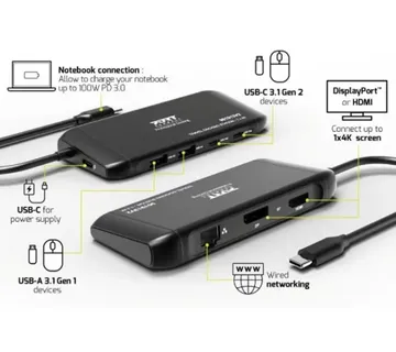 Port docking travel USB-C,1x4K ili 2xFHD, do 100W - Strmec, Sveta Nedelja